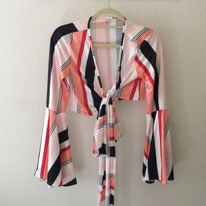 ⚡️70s Inspired Silky Wrap Blouse